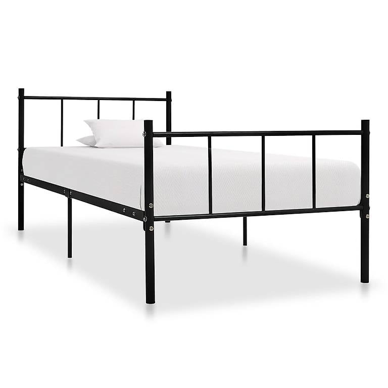 Struttura Letto in Metallo Nero Nuovo