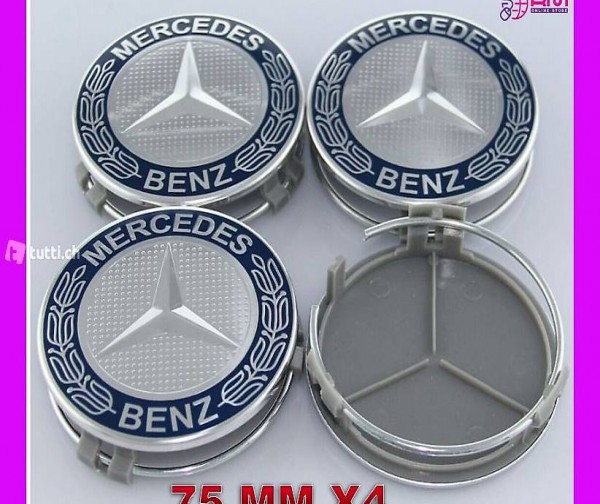  Benz 75 mm dunkelblau 4 Stück
