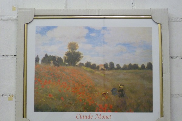 Bild Nr: 6 Claude Monet The Poppy Field Gold Rahmen 40 x 50 cm