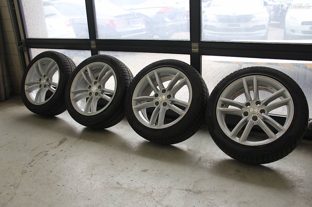 19 zoll reifen / räder winter tesla s 245/45/19
