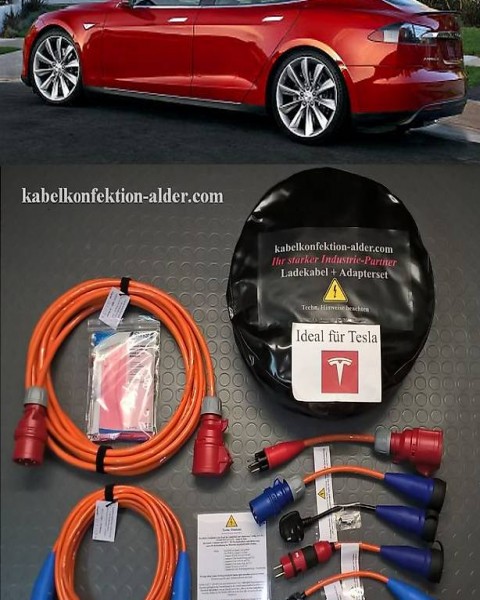  Verlängerungskabel + Adapterset 7-Teilig Ideal für Tesla S+X