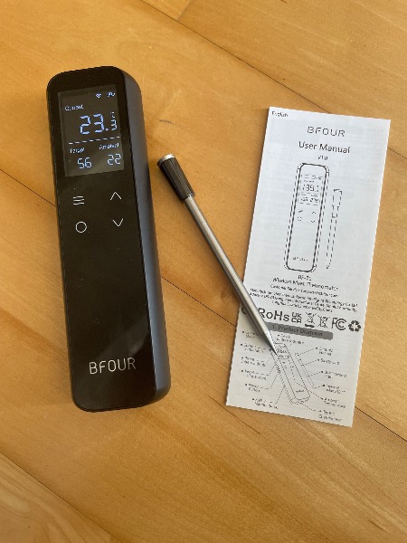 Grillthermometer, Fleischthermometer mit WiFi+Bluetooth