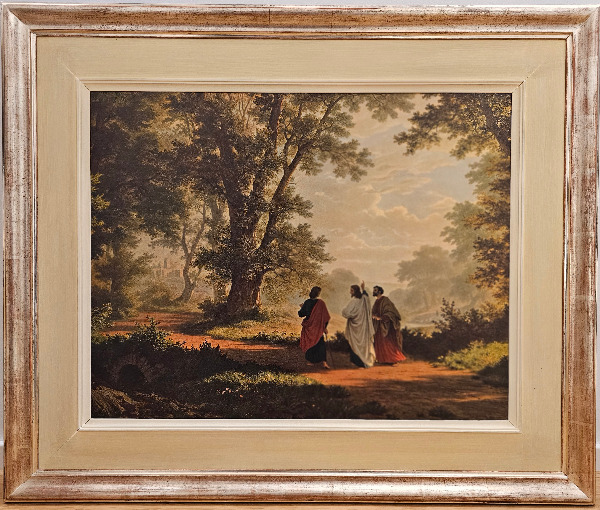 Fotorepro "Gang nach Emmaus" Robert Zünd *top gerahmt* 68x80