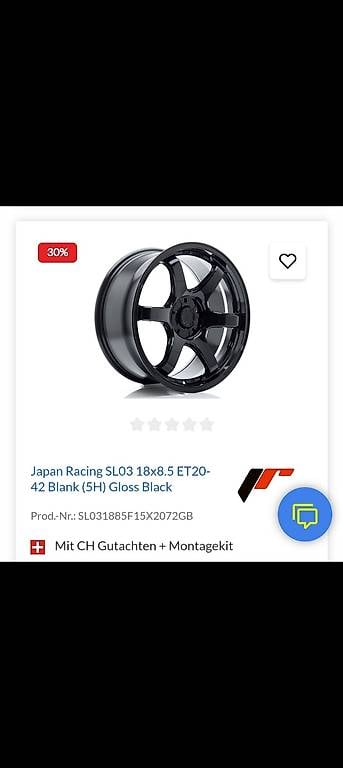 Japan Racing SL03 Felgen 8.8kg 4Stk Neu8