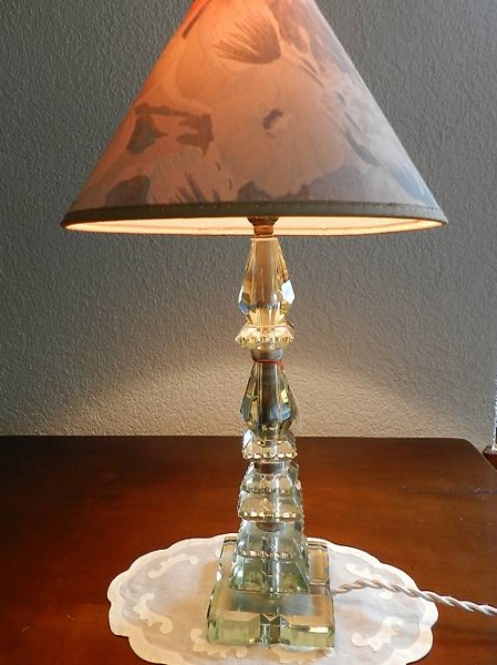 Kristalltischlampe