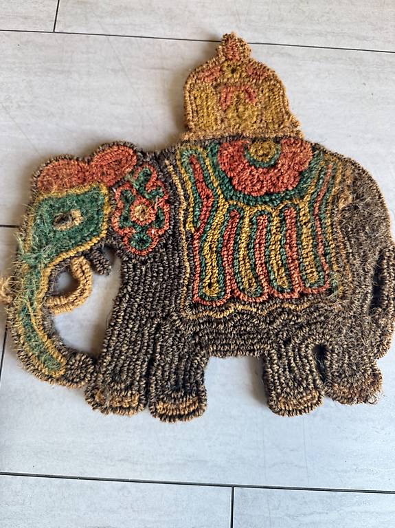 Wunderschöne asiatische Elefanten-Fussmatte