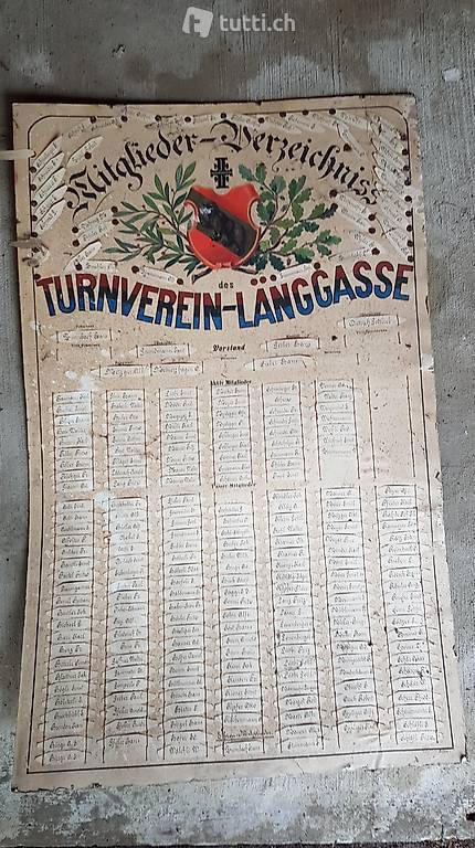 TV Länggasse Vereinstafel