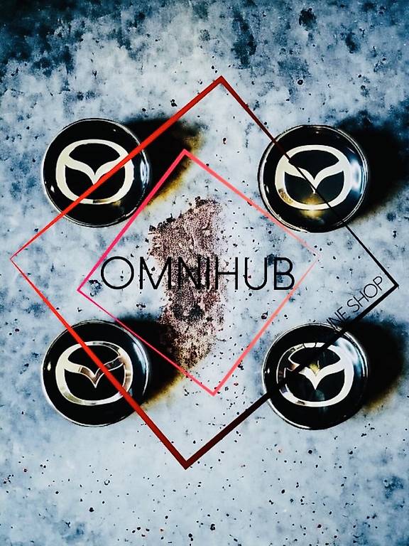 Mazda 60 mm Nabendeckel Radnaben Radkappen Felgendeckel Neu