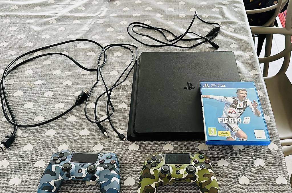 PS4 + due joystick e cavi