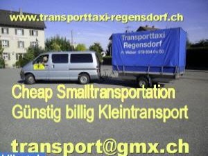 Günstige Kleintransporte mit Warentaxi / Transporttaxi, Grossraum Zürich