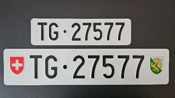 Auto-Kontrollschilder TG 27577 inkl. elektr. AB-Vignette 2026