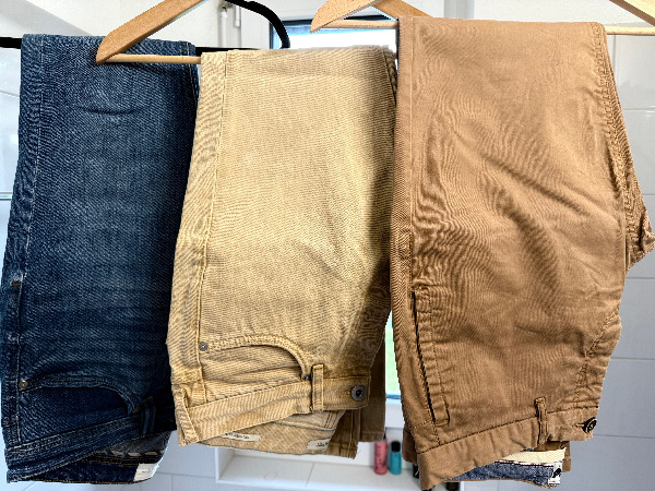 3 Paar Herren Jeans/Hose Springfield, Esprit + Exist, Gr.S/M