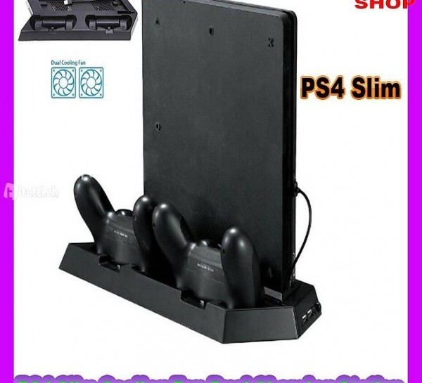  PS4 Slim Cooling Dual Ladestation