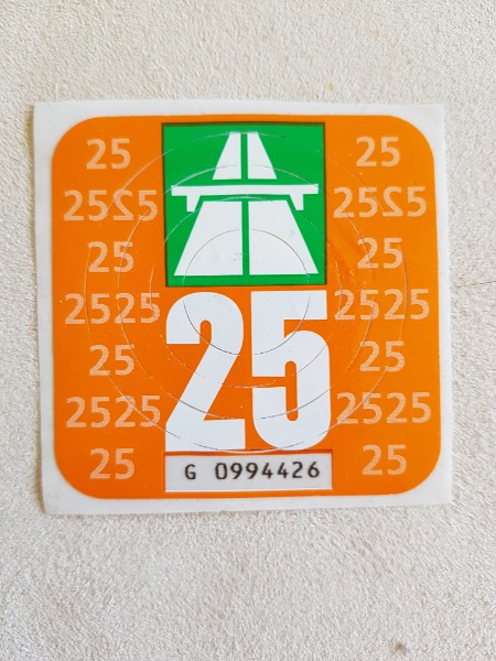 Autobahnvignette - günstig, darum Preis nicht verhandelbar