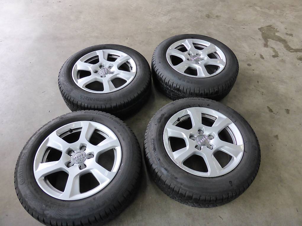 Audi Felgen mit Continental Winterreifen