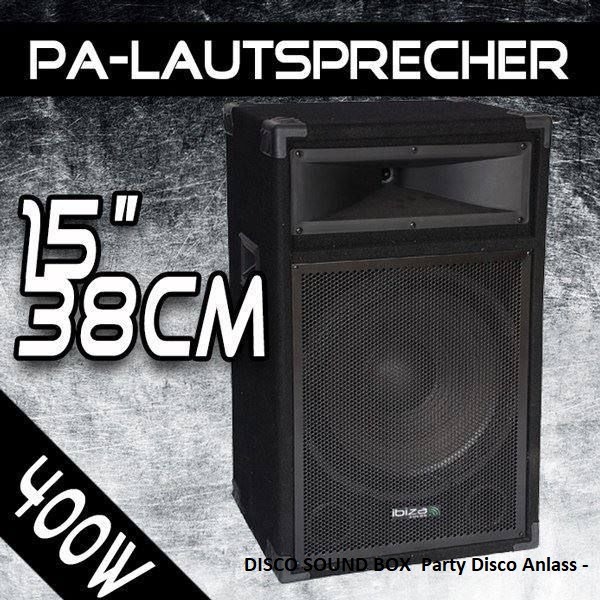 DISCO BOX BASS Reflex Discobox, Ibiza, 2-Wege, 15"