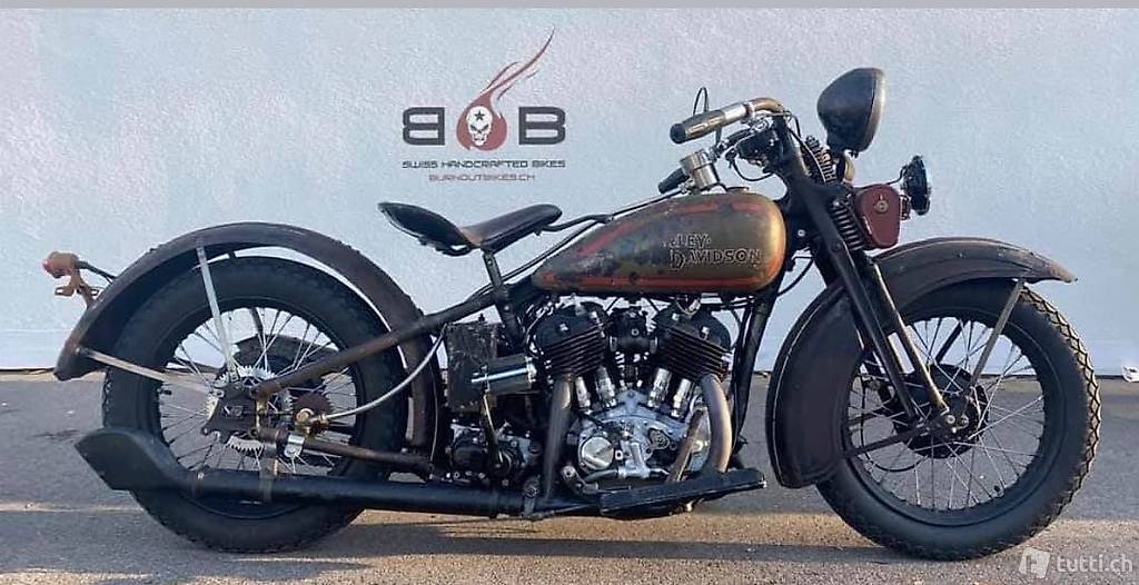 HARLEY DAVIDSON VL FLATHEAD 1931 BIG TWIN 1200 GESPANN