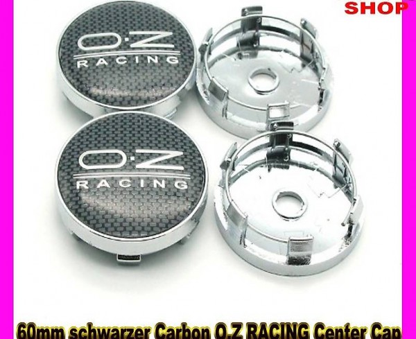  60mm schwarzer Carbon O.Z RACING Center