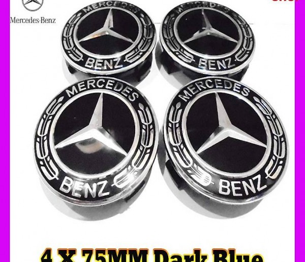  Benz 75MM schwarz Radkappenabdeckung