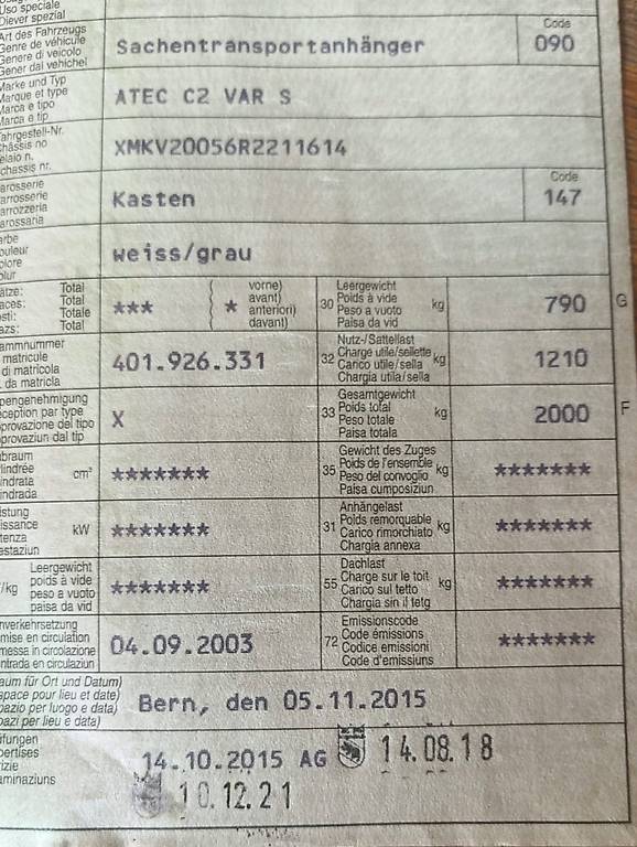 Pferde/ Sachentransportanhänger