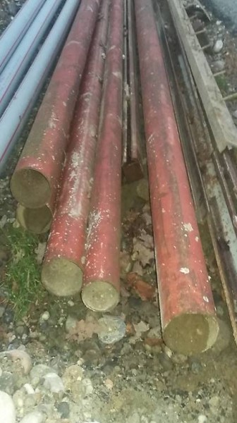 1 Stk. dickwandiges Stahlrohr durchmesser innen 1x 80mm