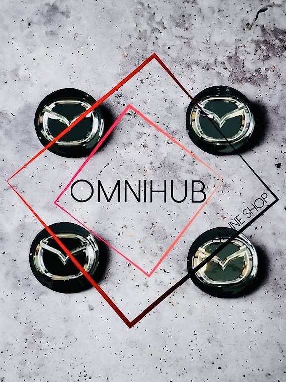 Mazda 56mm Nabendeckel Radnaben Radkappen Felgendeckel Neu