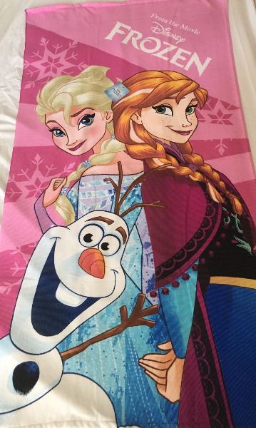 Badetuch Frottee Strandtuch Frozen Eisprinzessin Motiv