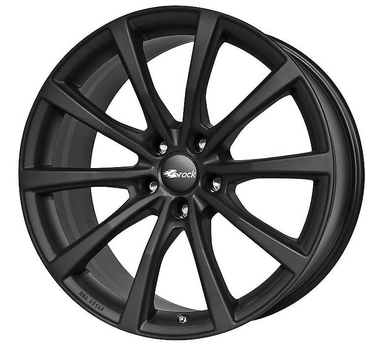4 x Brock B32 7.5x19 Schwarz-matt inkl. Sommerreifen