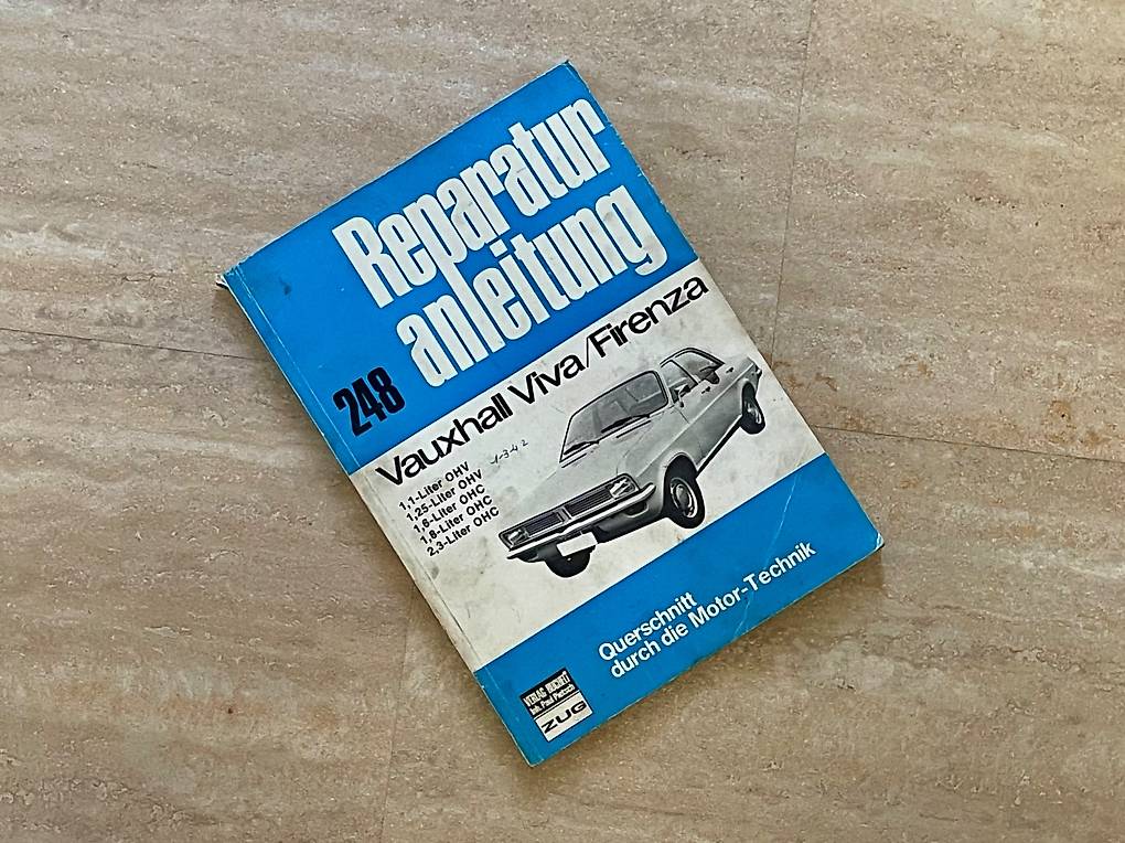 Vauxhall Viva und Firenza Reparaturhandbuch Bucheli 248