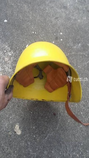 neuer alter Zivilschutz - Helm Aluminium mit Leder Innen
