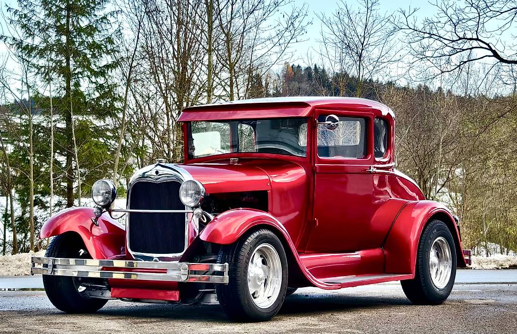 Ford Hot Rod 5 Window 283 V8 4-Gang 1929