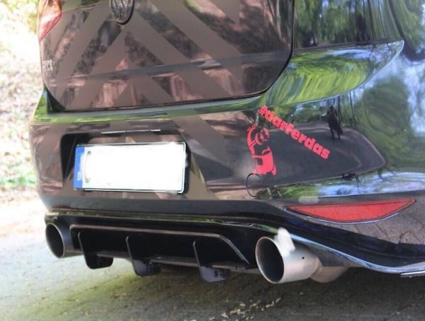  VW Golf 7 Clubsport GTI Heckansatz Heck Diffusor Cup DTM