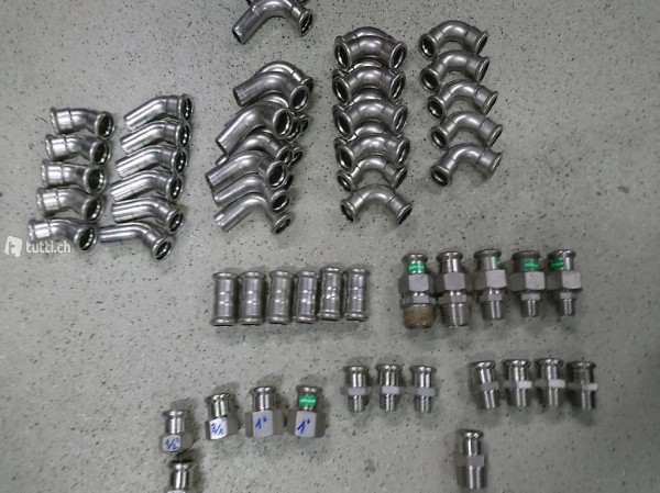 X Press 22 Edelstahl Mapress VHS 22 Bögen Verschraubung