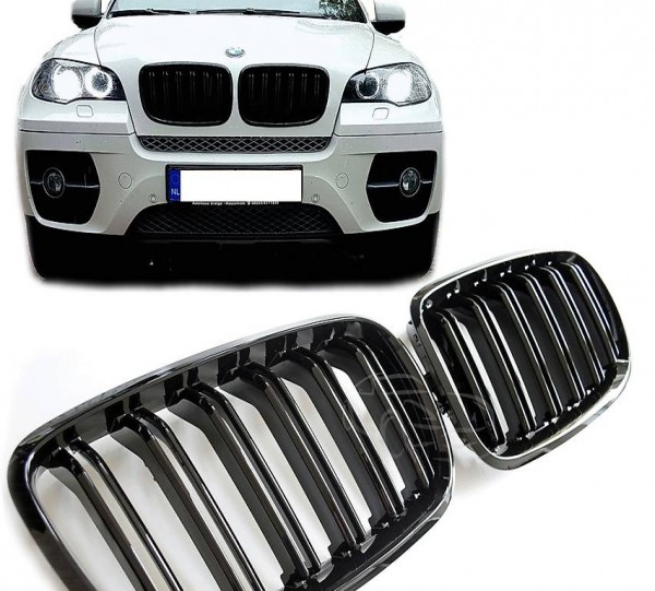 BMW X5 X6 E70 E71 SPORT KÜHLERGRILL NIEREN GRILL DOPPELSTEG