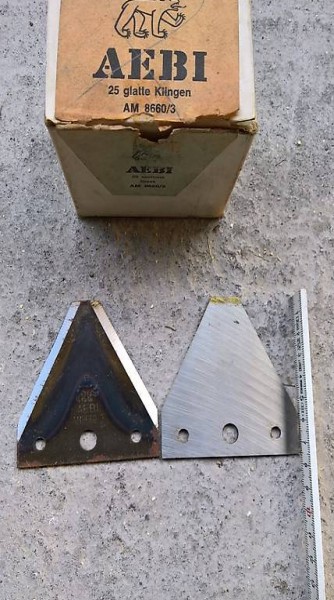 Aebi Messerklingen AM 8660/3 glatt, 3 Loch