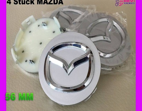  MAZDA 56mm Felgendeckel 4X silver