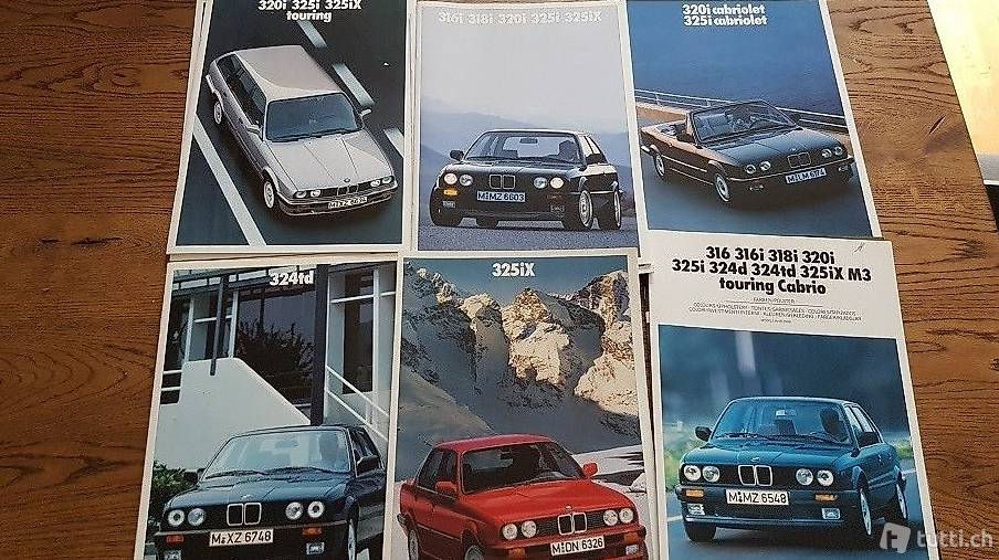BMW 3er Serie Prospekte 1989