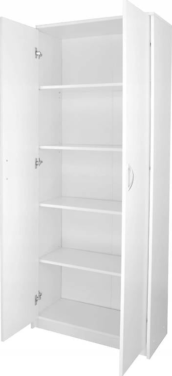 Kleiderschrank Mehrzweckschrank Regal weiss 74cm breit 180cm