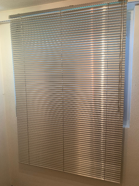 Silber Aluminium Lamellen Jalousie Storen 120x170 cm