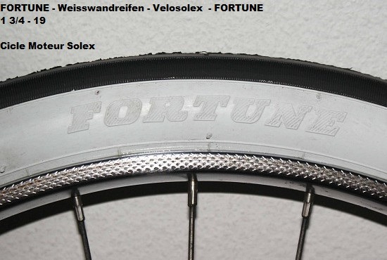 Weisswand Reifen Pneus Velosolex Neu 2 stück