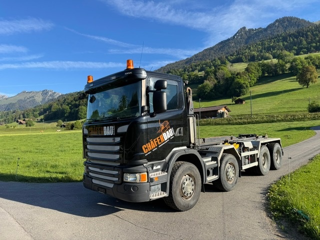 SCANIA, G 450, Abrollkipper (Haken)