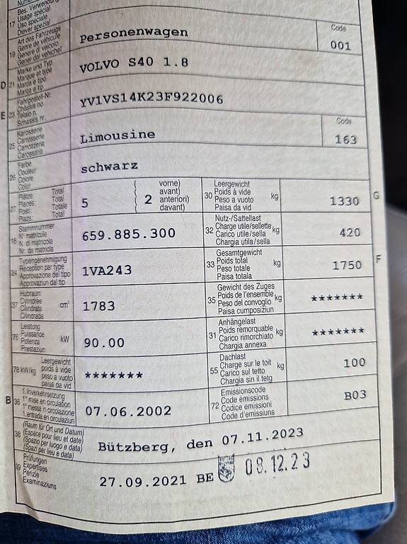 Cooles Winter Auto: Volvo S40