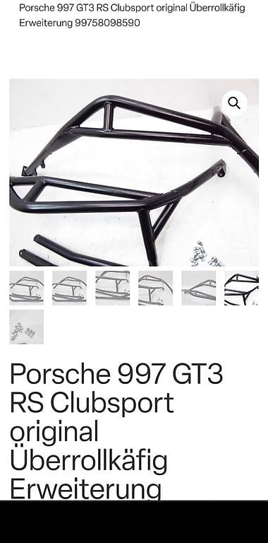 Käfig Vorderteil Erweiterung Porsche 911 997 GT3 RS