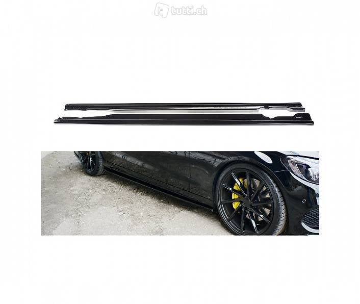  mercedes classe c c43 amg - rajouts des bas de caisse maxton